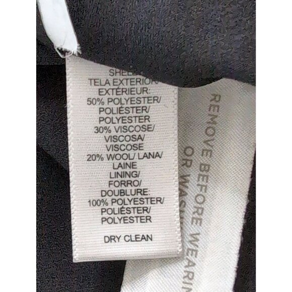 LOFT Tweed Shift Dress Women 10 Petite Black Gray Sleeveless Office Siren Career - Picture 10 of 12